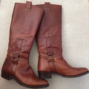 👠Brown leather boots